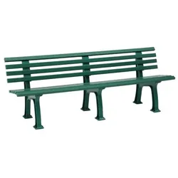 Bank Modell Juist 4 Sitzer grün 200 cm