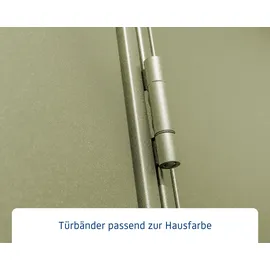 Hörmann Gerätehaus Elegant-P 2,38 x 2,38 m Schilfgrün