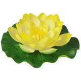 HEISSNER Künstliche Seerosen, 10cm, gelb klein Ø 10 cm - Gelb