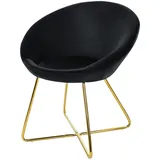 ML-Design Esszimmerstuhl Samt schwarz
