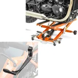 Set: Motorrad Hebebühne Midlift XL bis 500kg or ConStands mit Hebelschützer X6 sw