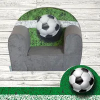 FORTISLINE Kindersessel Abnehmbarer Bezug Weicher Schaumstoff Football Mini Schaumstoffsessel Kindermöbel