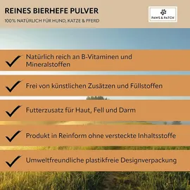 Paws & Patch Bierhefe Pulver 250 g