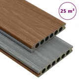 Teenpull – Wpc Terrassendielen Mit Zubehör Braun Und Grau 25 M2 4 M