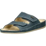 Vital Pantoletten Nubukleder - Blau 43