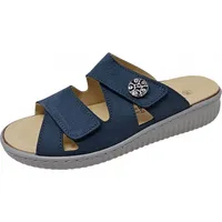 Belvida Bequeme Pantoletten für Damen, blau, Gr. 39 EU