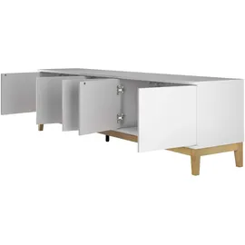 OTTO home Maryd Lowboard 200 cm Weiß Holzwerkstoff
