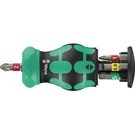 WERA Kraftform Kompakt Stubby Magazin RA 1 Bit-Set 6-teilig
