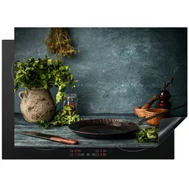 onlywow Herdabdeckplatte, Rustikale Küche | Gr.: 75 x 52 cm,