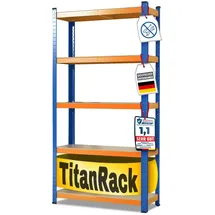 Karat Schwerlastregal Stahl 180 x 90 x 60 cm Blau-Orange