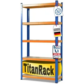 Karat Schwerlastregal Stahl 180 x 90 x 60 cm Blau-Orange
