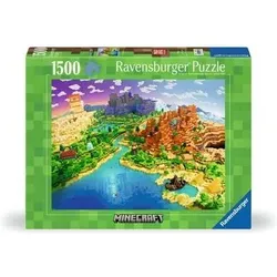 RAVENSBURGER 12000433 Puzzle 1500 Teile World of Minecraft