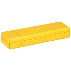 Rhodiarama Stiftebox aus Kunstleder, 21x5,5x3cm - Narzisse 319786C