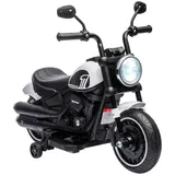Homcom Kindermotorrad Elektrofahrzeug 3 km/h weiß (1-tlg)