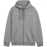 Puma Herren BMW MMS ESS+ FZ Hooded Jacket FL Sweatjacken, Medium Gray Heather, M