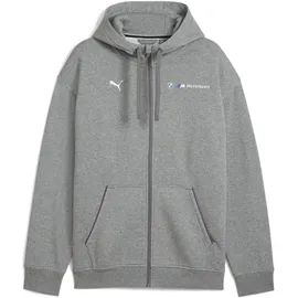 Puma Herren BMW MMS ESS+ FZ Hooded Jacket FL Sweatjacken, Medium Gray Heather, M