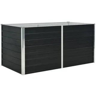vidaXL Garten-Hochbeet verzinkter Stahl 160 x 80 x 77 cm Anthrazit
