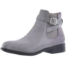 Elara Damen Stiefelette Chelsea Ankle Boots Chunkyrayan C298-Grey-42