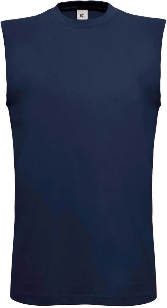 B&C Herren T-Shirt Exact Move ärmellos TM201 navy S