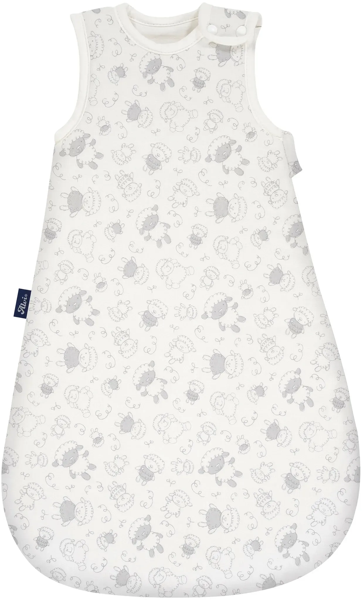 Alvi Ganzjahresschlafsack Baby-Maxime 1.5 TOG, weiss | grau, 62