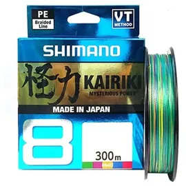 Shimano Geflochtene Schnur Kairiki 8 Mehrfarbig 300 m 0,215 mm