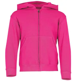 FRUIT OF THE LOOM KIDS CLASSIC HOODED SWEAT JACKET - Unisex Kinder Kapuzen Sweat-jacke, fuchsia, 164