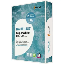 Mondi Nautilus Kopierpapier A4 80g 500Bl SuperWhite 801127A80S