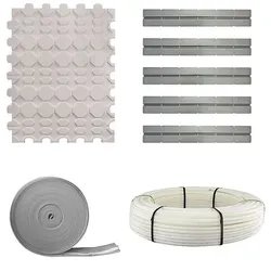 51 m2 Fußbodenheizung-Set - Trockenbausystem