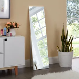 [en.casa] Standspiegel Barletta 35 x 150 cm Weiß