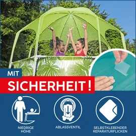 BESTWAY Splash-in-Shade Pool 244 x 51 cm Kinderpool mit Sonnendach