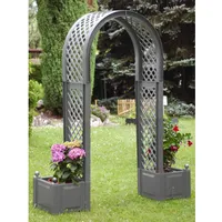 KHW Rosenbogen 174 x 43 x 207 cm Grau