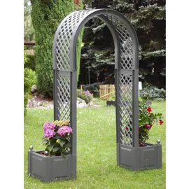 KHW Rosenbogen 174 x 43 x 207 cm Grau