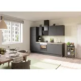 OPTIFIT Küchenzeile Optikoncept Ingvar 270 cm Anthrazit