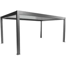 Biohort Pergola 5,5 m x 3,5 m Quarzgrau-Metallic/Weiß