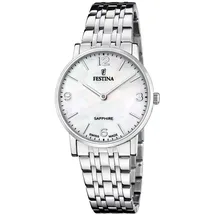 Festina F20047/2 Damenarmbanduhr mit Perlmuttblatt