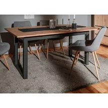 furn.design Artisan 160 x 75 x 90 cm naturbelassen/schwarz
