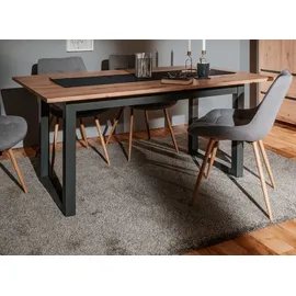 furn.design Artisan 160 x 75 x 90 cm naturbelassen/schwarz