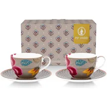 Pip Studio Blooming Tales Fantasy Khaki Tasse 0,3 l Braun 2
