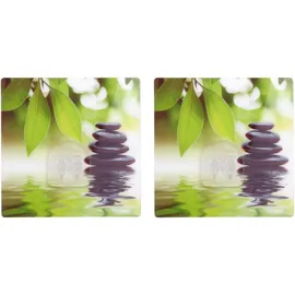 Sanilo Duschablage »Harmony« Haken mit Bildmotiv grün