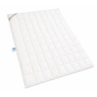 Betten Hofmann Daunenbettdecke Premium Sommer Daunendecke 10x14 155x220 cm 100% Daunen superleicht, Füllung: 100% Daunen, Bezug: 100% Baumwolle, sehr leicht, hergestellt in Deutschland, allergikerfreundlich weiß