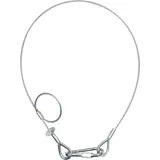 SAVEKING Safety Cable 5 mm - BGV-C1 WLL: 60 kg - 100 cm - Silber