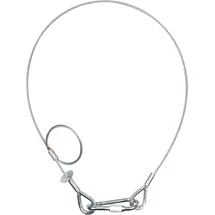 SAVEKING Safety Cable 5 mm - BGV-C1 WLL: 60 kg - 100 cm - Silber
