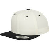 Flexfit Classic Snapback 2-Tone Cap Kappe, Natural/Black, One Size