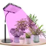 Schreibtisch Pflanzenlampe LED,UV-IR Vollspektrum Pflanzenlicht für Zimmerpflanzen Mit Timerfunktion,Pflanzenleuchte LED 16W,Grow Lampe LED 48 LEDs,Wachstumslampe für Pflanzen,On/Off Schalter