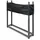 V2Aox Kaminholzregal Metall 112 x 115 cm mit Abdeckung Anthrazit