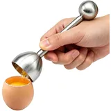 Hotype Eierköpfer Edelstahl, Eieröffner Eierschale Abscheider, Eierschneider Eierschalen Separator, Küchenwerkzeug, Eieröffner Eierschale Cutter für Harte und Weich Gekochte Eier