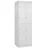 C+P Schließfachschrank Classic PLUS, 2 Abteile, 1850x600x500mm, 9016/9016 Innenhöhe Gefach oben (oberes 453 mm Front RAL 9016 Verkehrsweiß