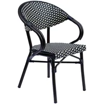 Oviala Gartenstuhl 57 x 82 x 60 cm schwarz 1 St.