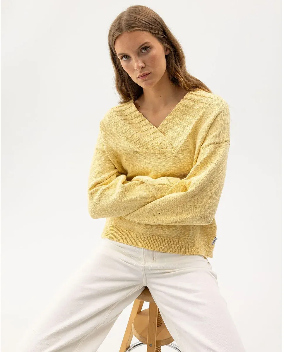 Holebrook Juni V-neck straw (434) S