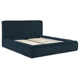 Meblito Polsterbett, Blau, Textil, 140x200 cm, Schlafzimmer, Betten, Polsterbetten